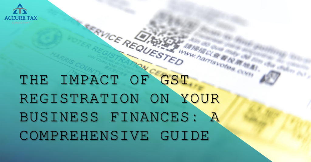 A line graph showing the potential financial benefits and drawbacks of GST registration for a business